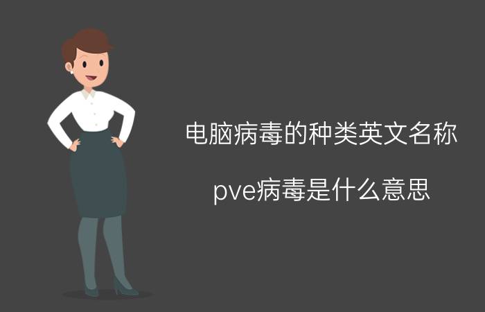 电脑病毒的种类英文名称 pve病毒是什么意思？